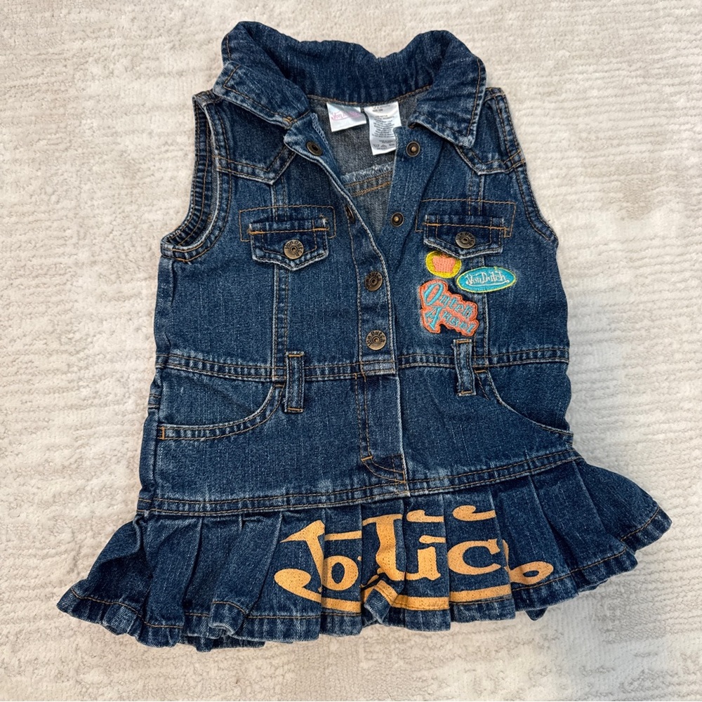 Vintage Y2K Von Dutch Denim Dress